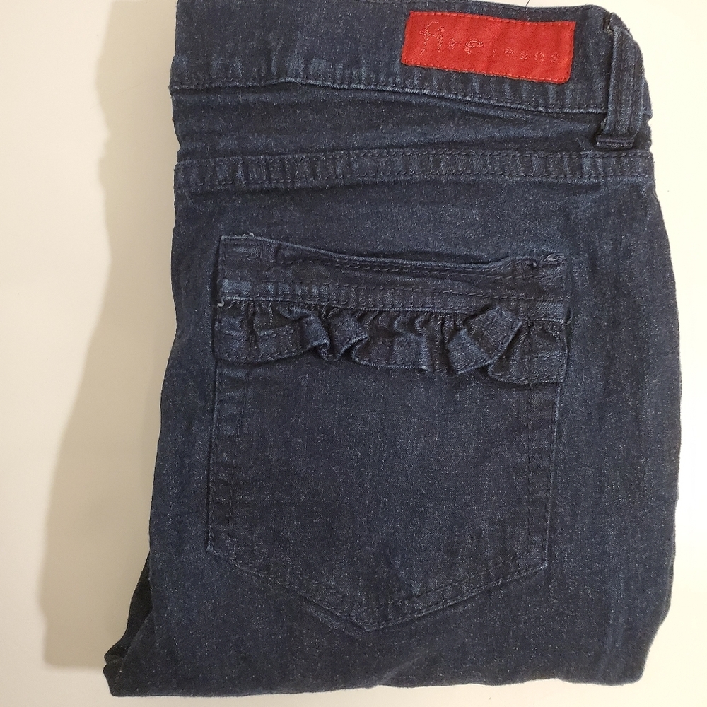 👖Host Pick👖 Deep Blue "Fire Jeans" w/ Adorable Ruffled pockets